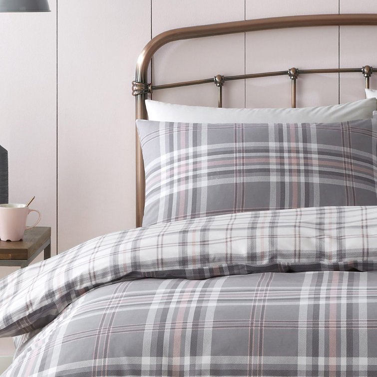 Catherine Lansfield Kelso 100 Cotton Envelope Housewife Pillowcase